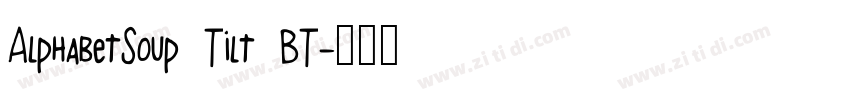 AlphabetSoup Tilt BT字体转换